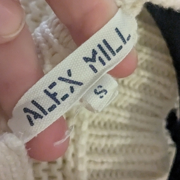 Alex Mill Button-Back Crewneck Sweater in Stripes - Picture 3 of 8